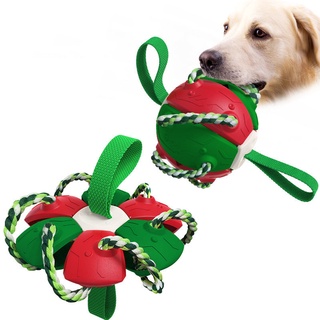 Dog Training Frisbee Soccer Pet Outdoor Interactive Bite Resistant Dog Toy Supplies Cross-border Pet Toy Ball