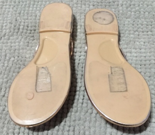 ted baker glamaar flip flops rose gold