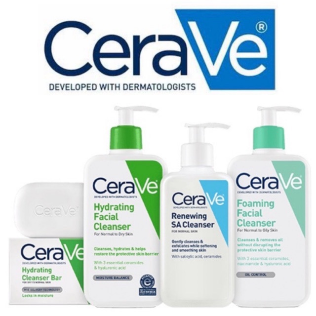 cerave facial cleanser foaming hydrating sa salicylic acid foam wash ...