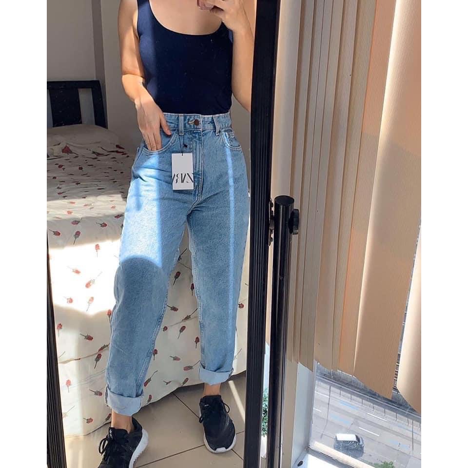 Zara Mom Jeans (High Waist) | Shopee Philippines