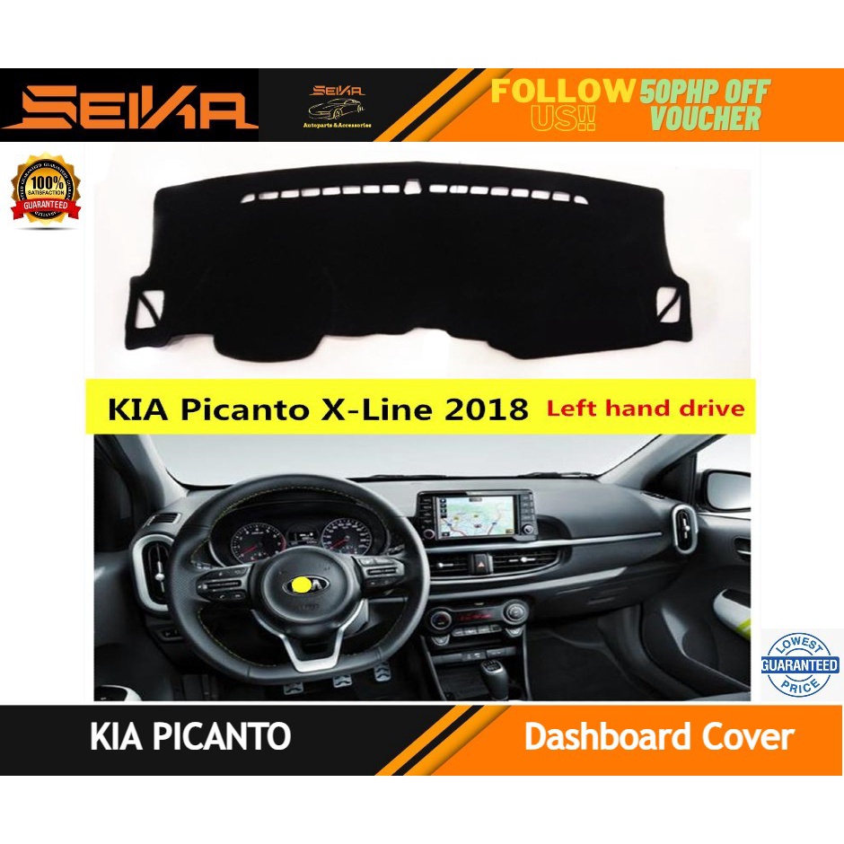Kia Picanto 2018 onwards Dashboard cover Dash Mat Shopee Philippines