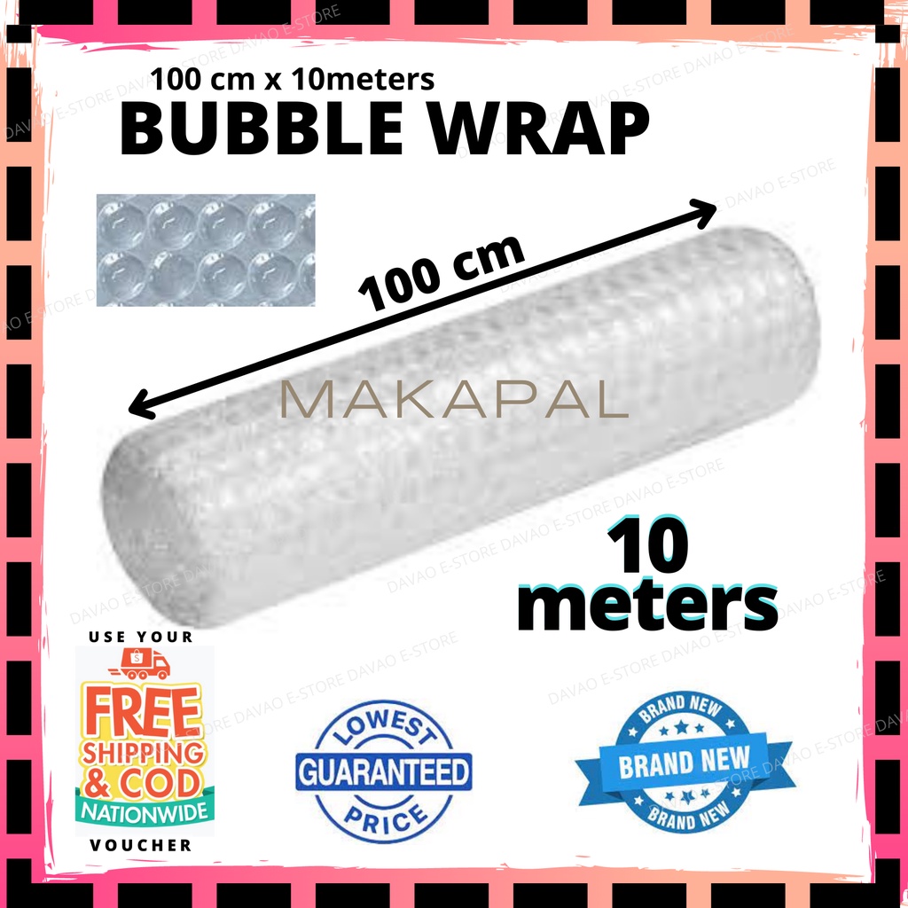 Bubble Wrap 100cm x 10meters Davao e-Store stretch film Corrugated box ...