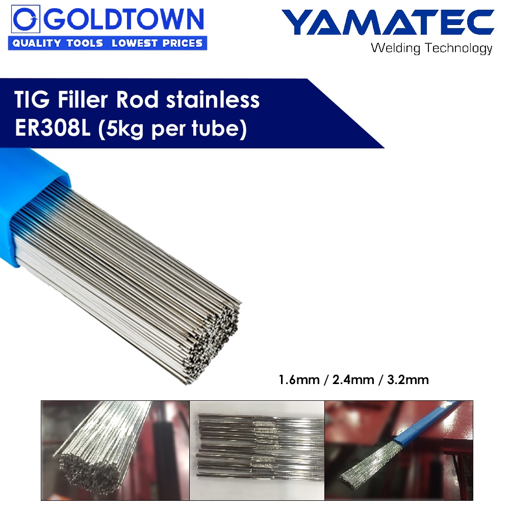 Tig Filler Rod Stainless Er L Kg Per Tube Yamatec Welding Consumables Shopee Philippines