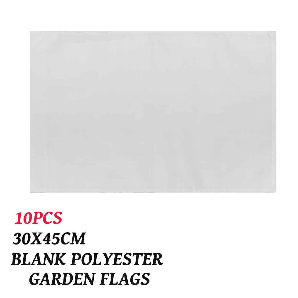10pcs Set Blank Flags Banners 17 7 X 11 8 Home Garden Party