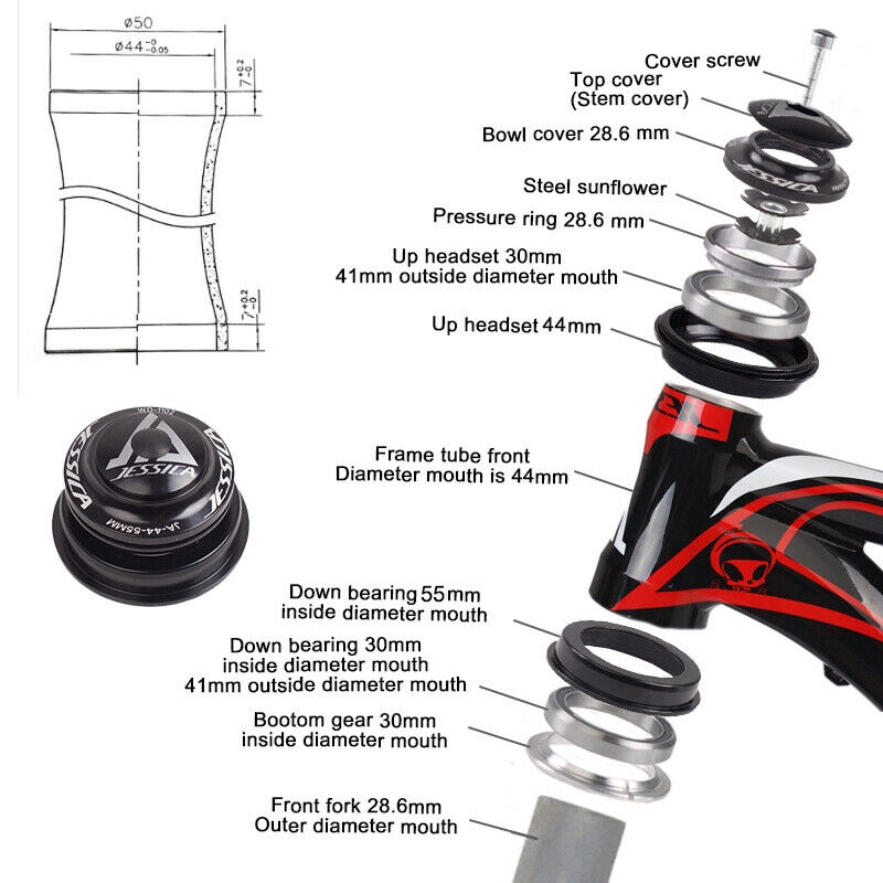 sealed bearing headset