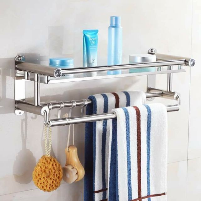 bathroom wall towel storage