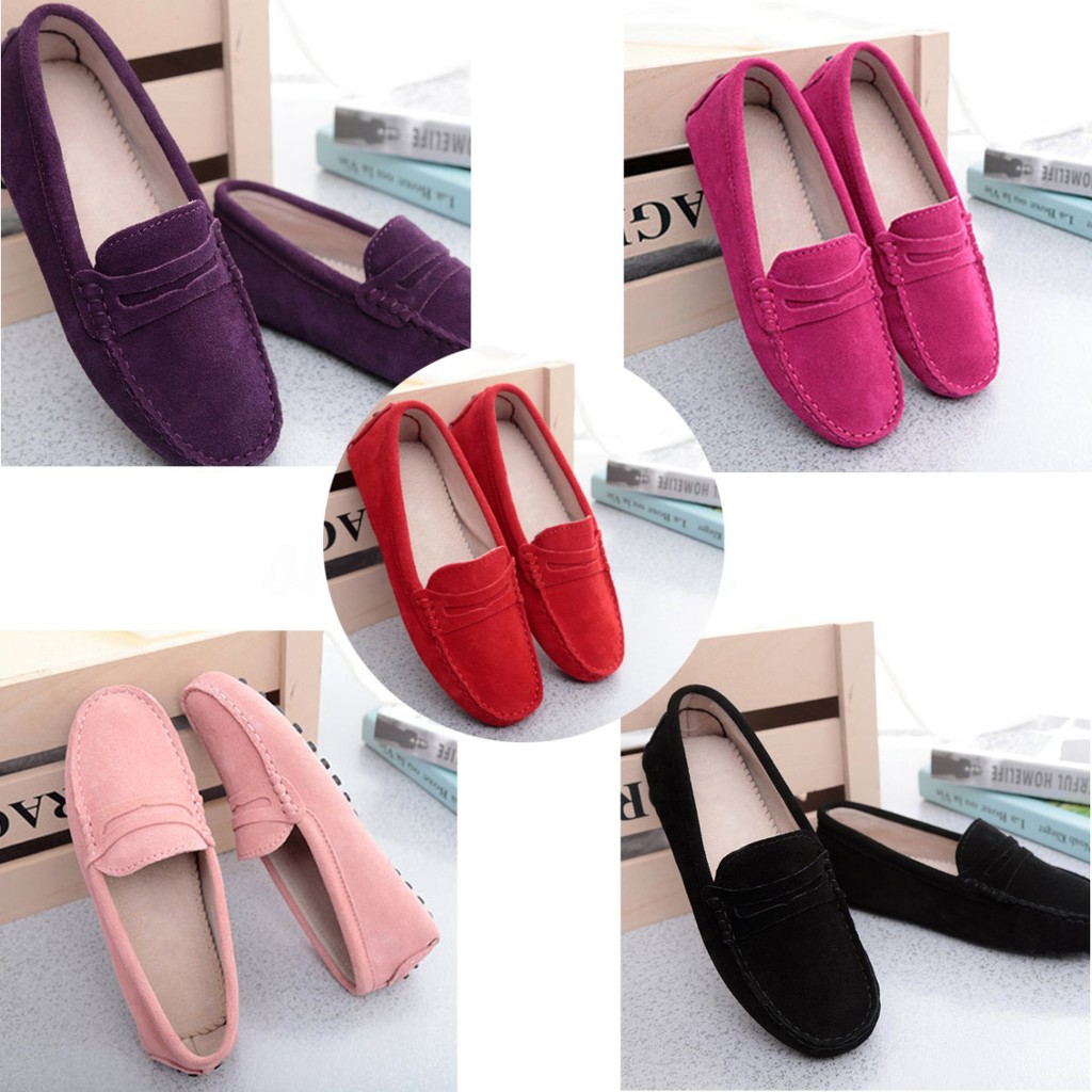 ladies leather driving shoes