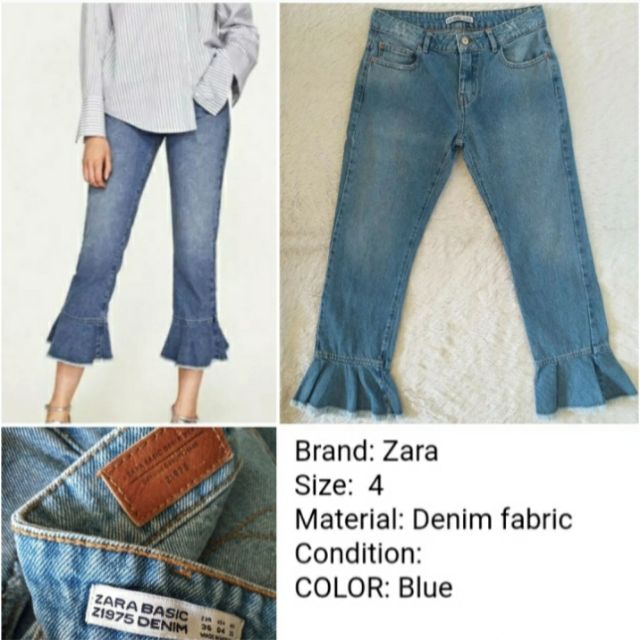 zara capri jeans