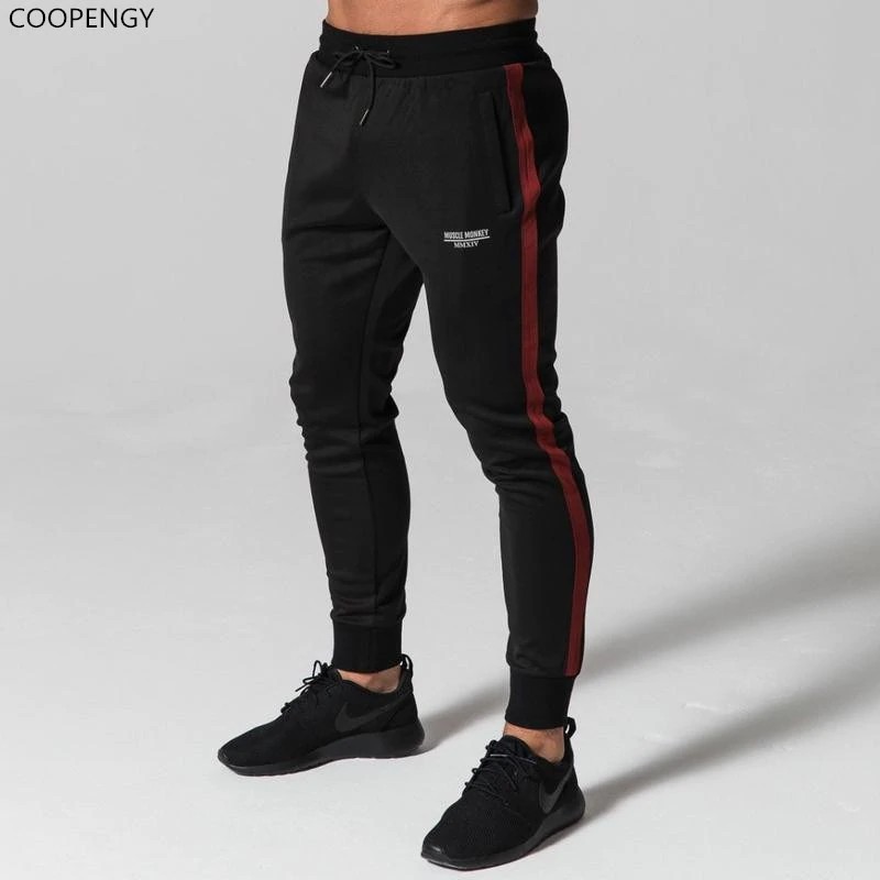 black mens jogging bottoms