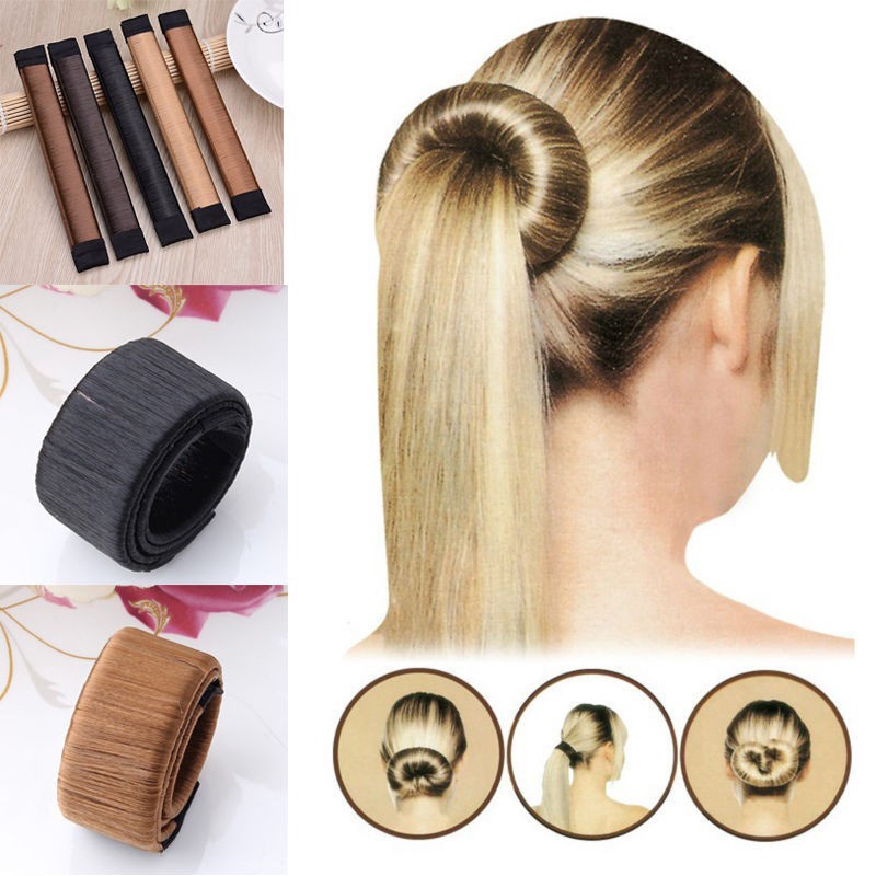 Magic Hair Bun Snap Styling Donut Former French Twist Band