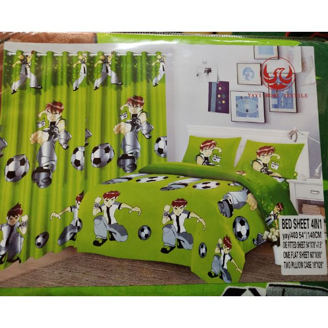 4in1 Ben10 Bedsheet Set Double Shopee Philippines