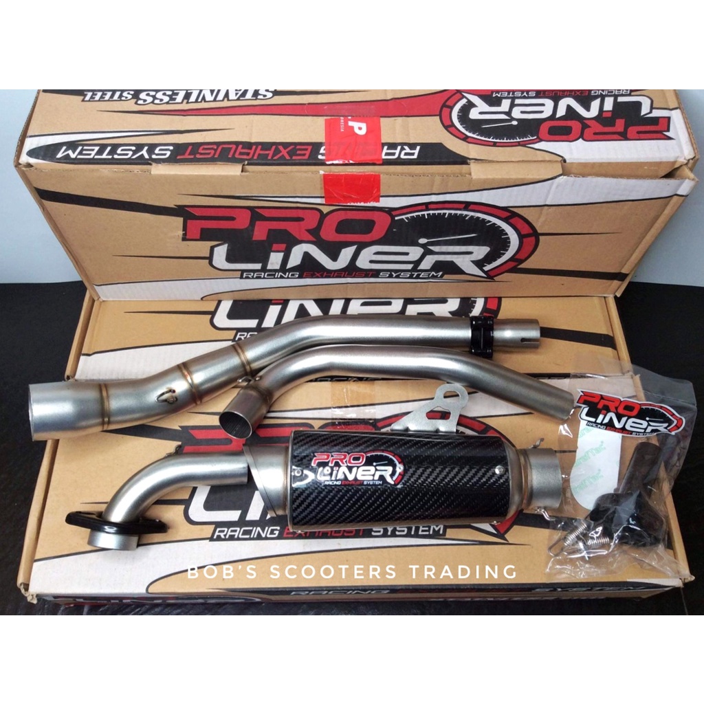 PROLINER Exhaust Pipe for Sniper 150 Standard Carbon with Silencer Full