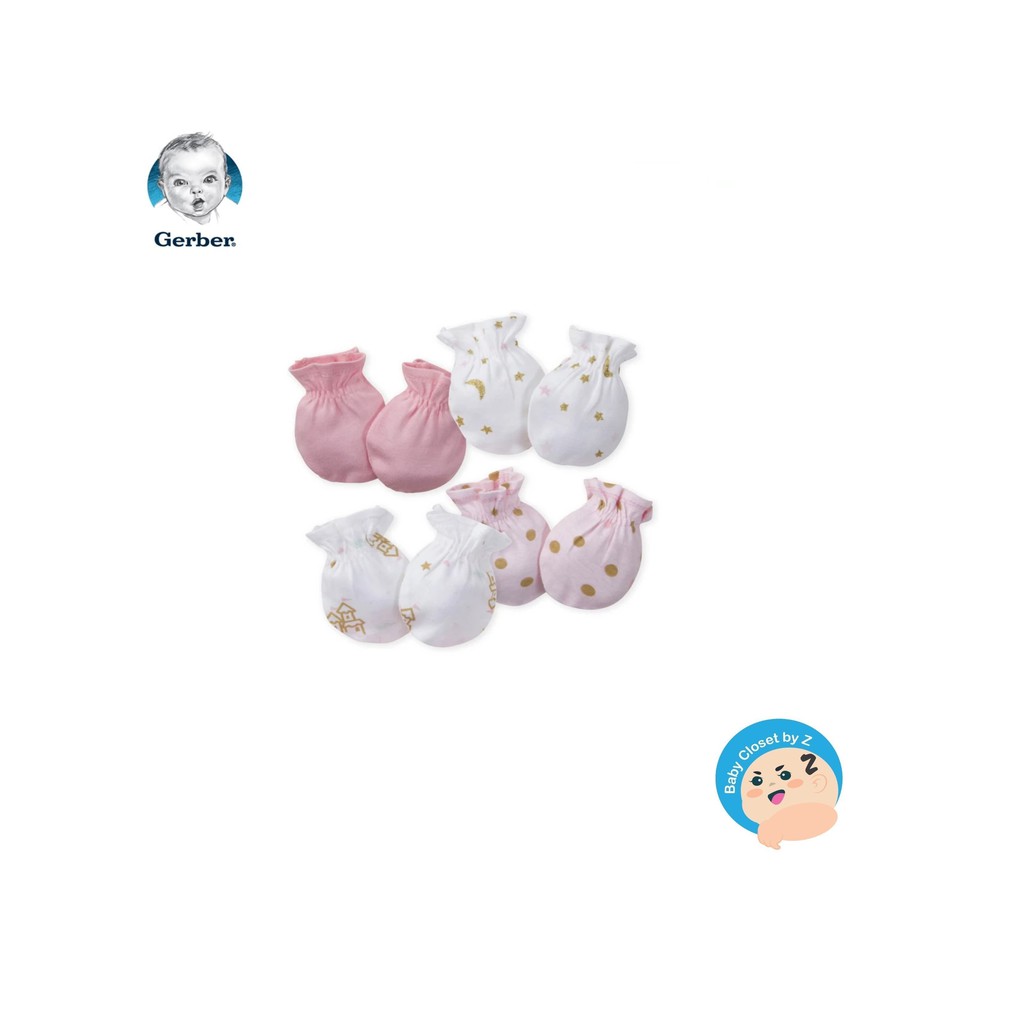 GERBER 4 pack Princess Mittens Shopee Philippines