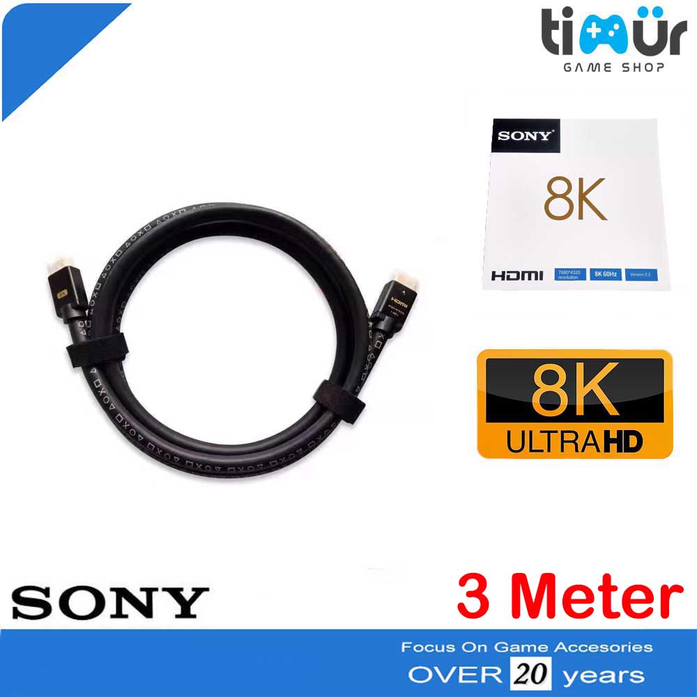 HDMI 2.1 Cable Sony HDR Smart PS5 Ultra HD High Speed UHD 4K 8K 3 Meter
