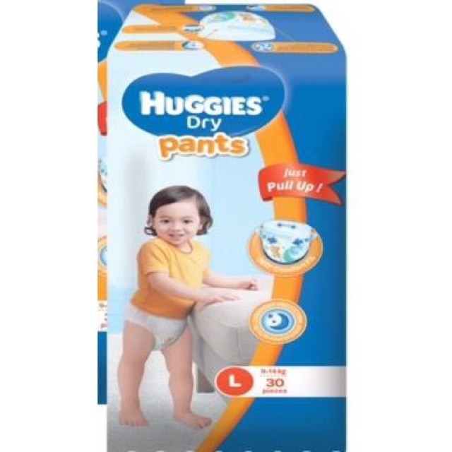 Huggies Dry Pants Large 30 pcs | Shopee 