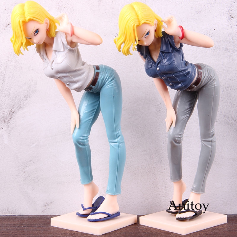 Dragon Ball Z Glitter Glamours Android 18 Lazuli Anime Dragon Ball Action Figure Android 18 Model Toy Shopee Philippines