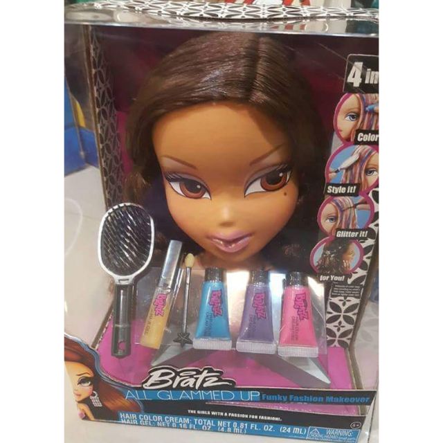 bratz doll head hair styling