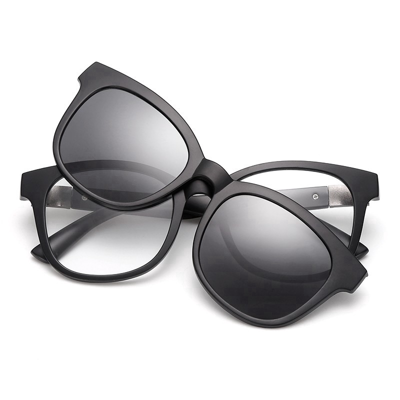 Polarized clip on sunglasses TR90 eyeglasses frame