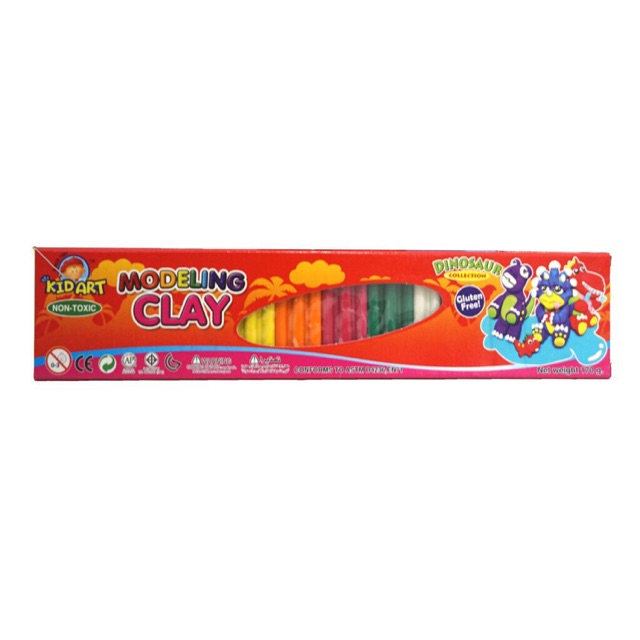 cod MODELING CLAY (KIDART BRAND - 10 COLORS - NET WEIGHT 170G) | Shopee ...