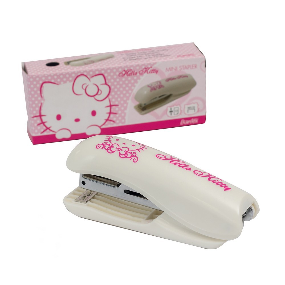 Bantex White Hello Kitty Mini Stapler for School Supplies