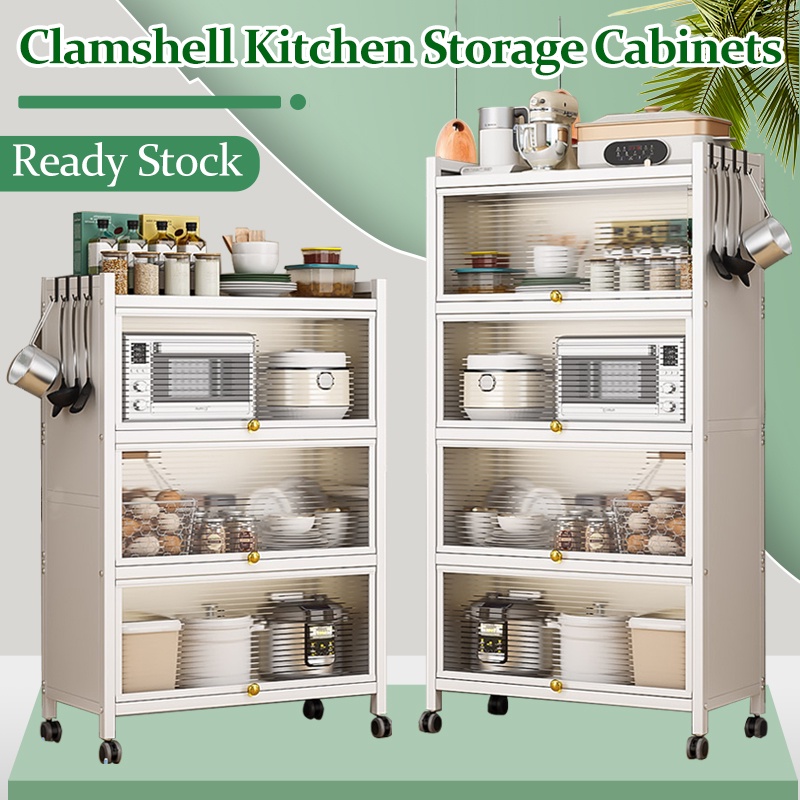Kitchen pantry storage rack multifunction 5 layer with cover