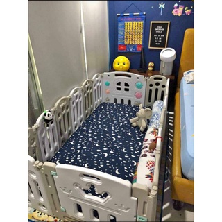 Big Folding Playpen w/ playmat, balls, ring