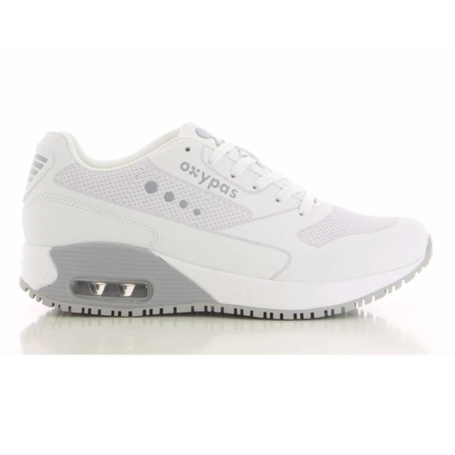 white rubber nursing shoes