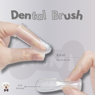 Pet Dog Cat Soft Finger Toothbrush Pet Dog Oral Dental Cleaning Teeth Care dog cat Brush[KANI BRAND]