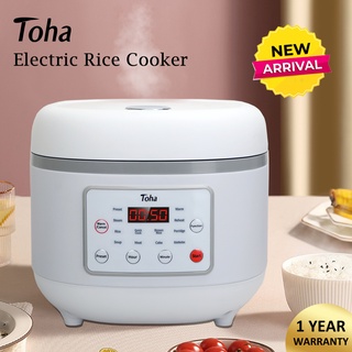Rice Cooker Toha Electric Rice Cooker 5L Smart Multifunction Digital Display Non-Stick Inner Pot