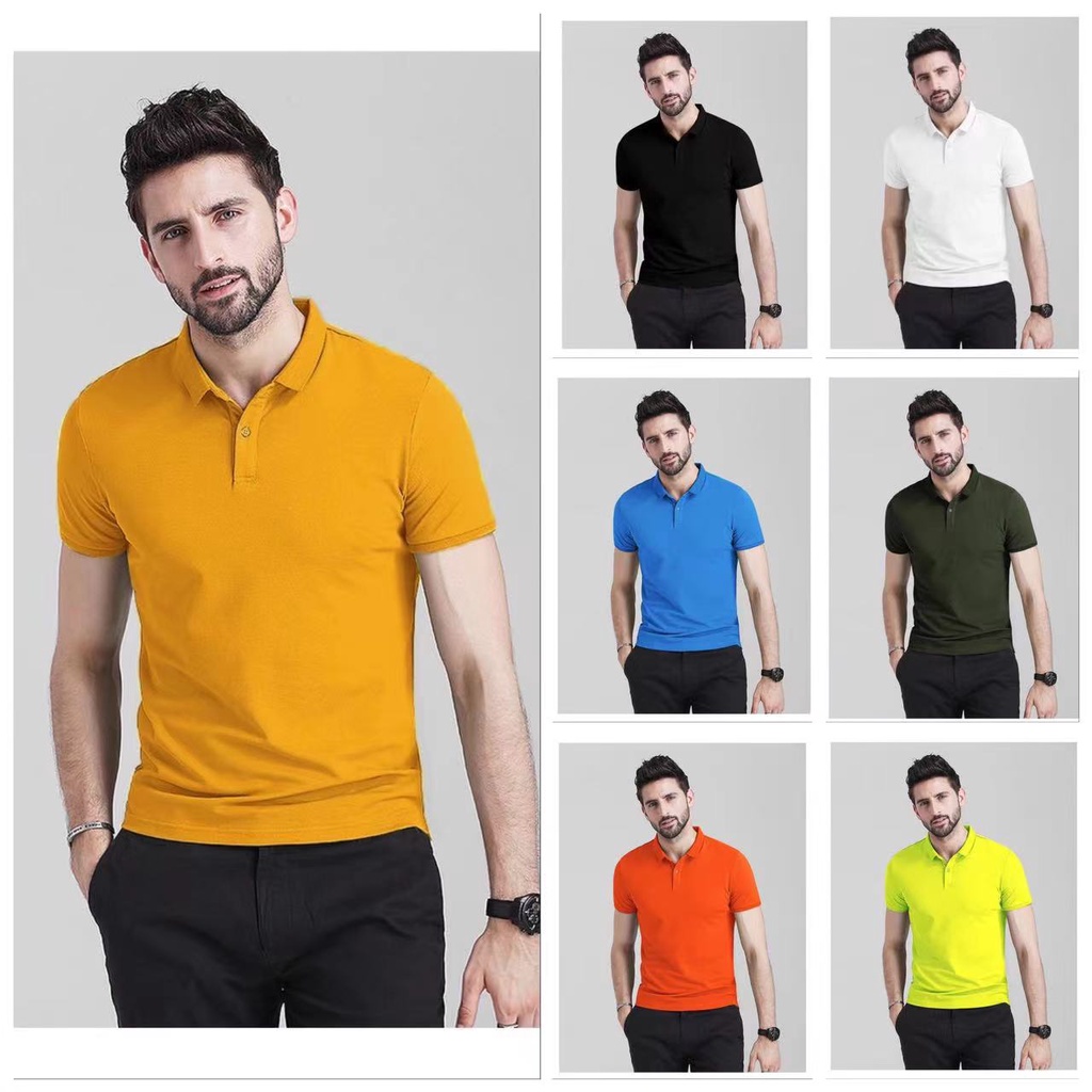 SIMPLE Men's drifit Polo Shirt Unisex Quality korea fashion t shirt ...