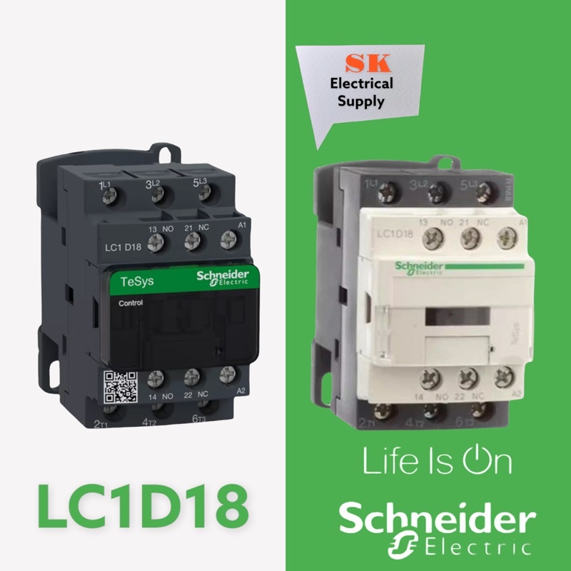 Authentic Schneider LC1D18 Contactor SK Electrical Supply Shopee Philippines