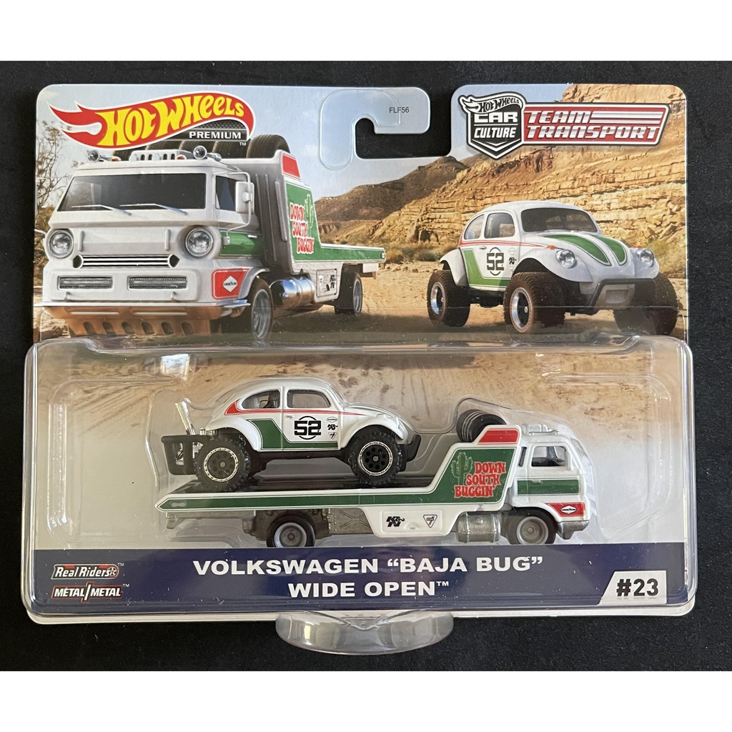 Hot Wheels Team Transport Volkswagen "Baja Bug" Wide Open  #23 