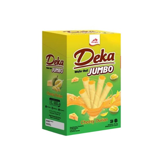 Deka Wafer Roll Jumbo Cheesy Durian box Of 20 Shopee Philippines