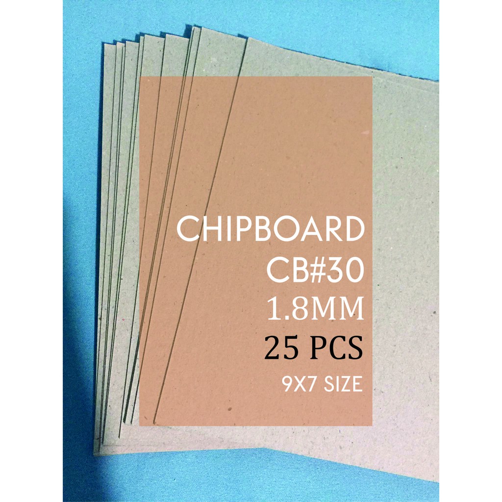 Chipboard 30 1.8mm thick 9 X 7 INCHES 25 pcs Shopee Philippines