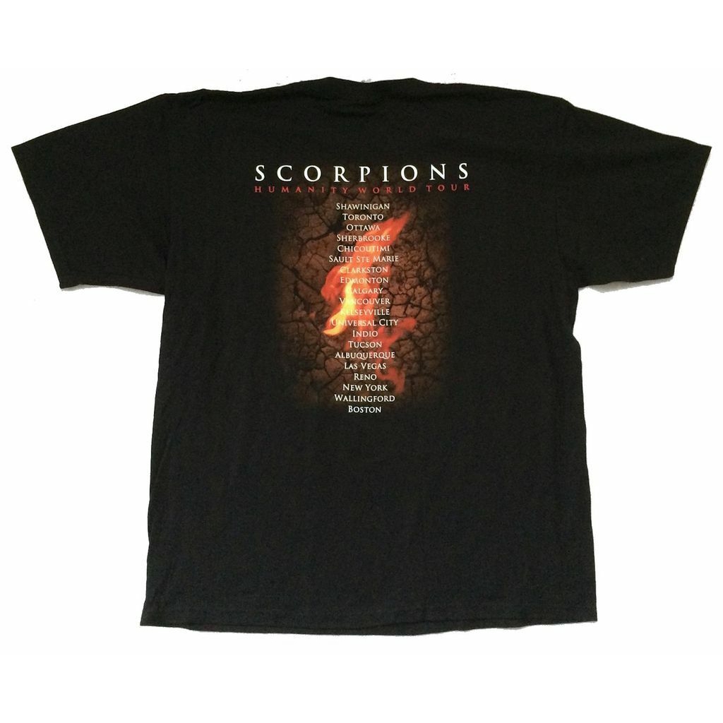 Gildan Scorpions Flame Band Humanity Hour I Tour Black T Shirt New Official Shawinigan Shopee Philippines shopee