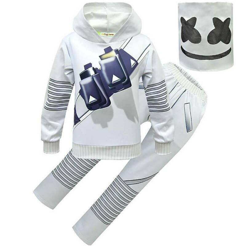 fortnite marshmello Costume Halloween Party Hoodie Outfit Cosplay Party  Hoodie + Pants + Mast Set | Shopee Philippines