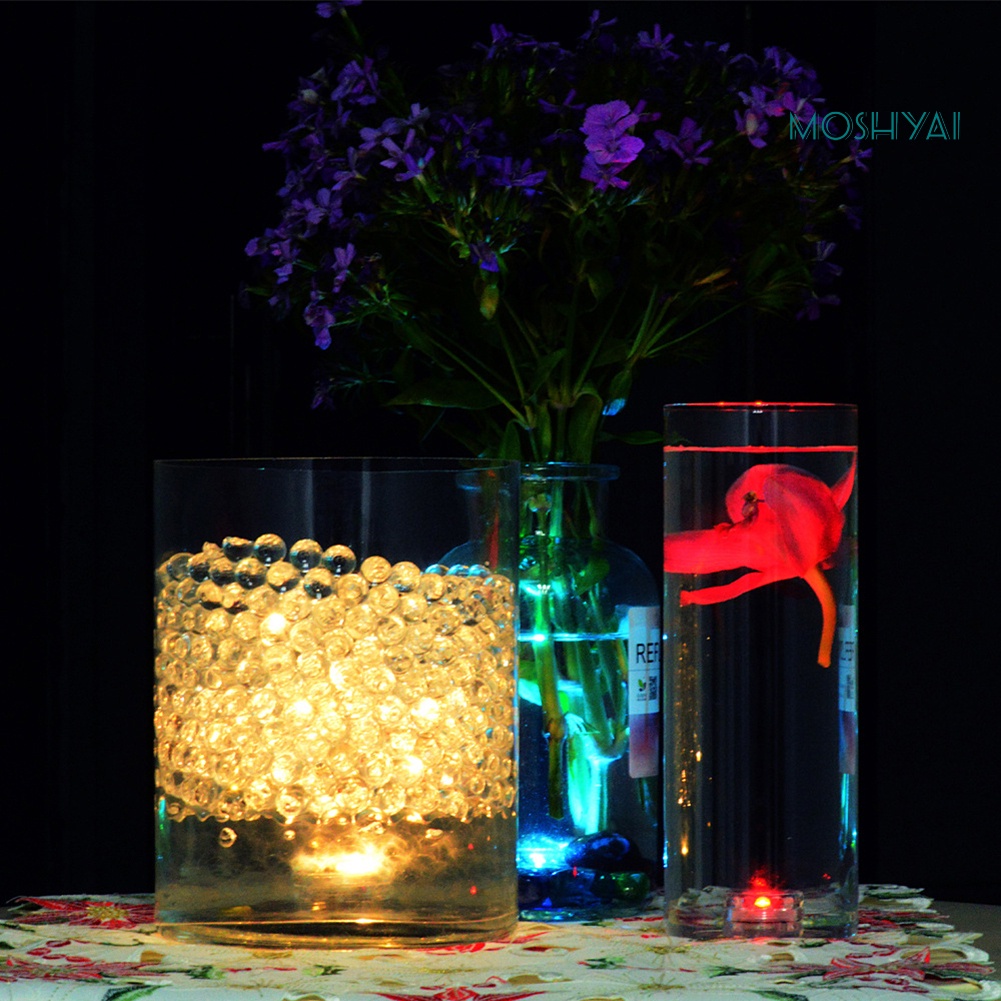 Remote Control Color Change Round Aquarium LED Light Submersible Fish Tank Lamp #3
