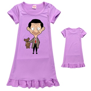 Baju Mr. Bean Summer hot sale children's casual pajamas dresses, children's loose party dresses, chi #7