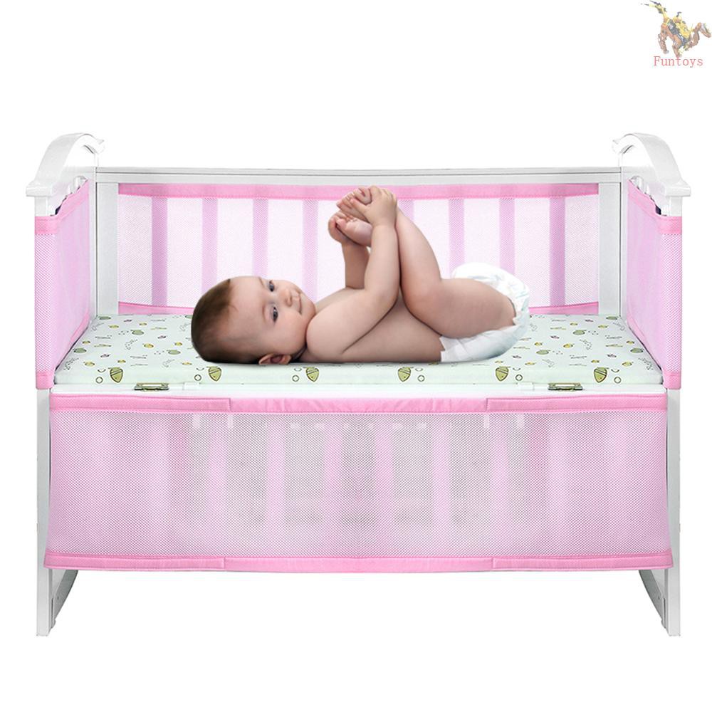 pink crib bumper set