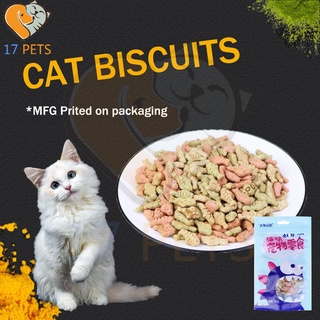 Cat Biscuit Cat Cookies Chicken+Fish+Mint Flavor 100Grams Moderately Soft and Hard