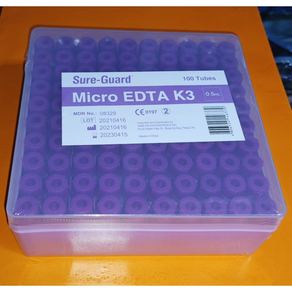 Microtainer EDTA / Purple top tubes (0.5ml) Shopee Philippines