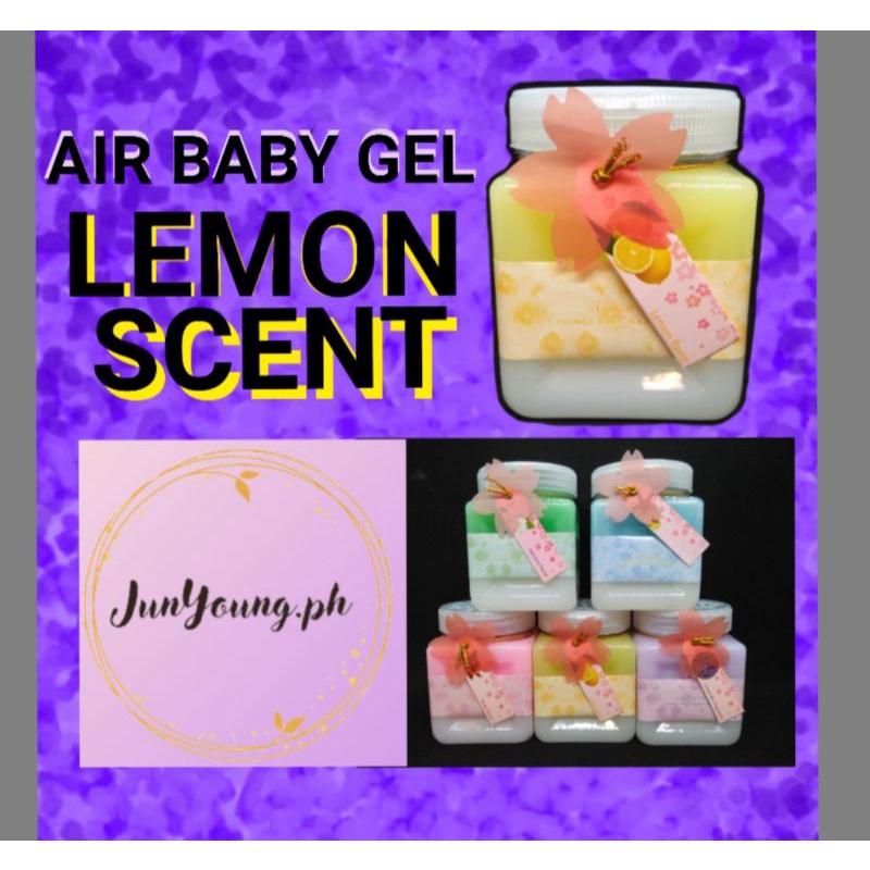 AIR BABY GEL/ Air Refreshener LEMON SCENT (for Room or Car) Shopee