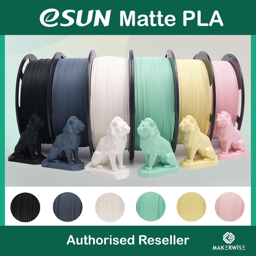 ESUN Matte PLA Filaments 1.75mm EPLA-Matte 1KG Matte Colours Series For ...