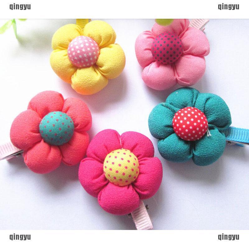 cute flower hair clips