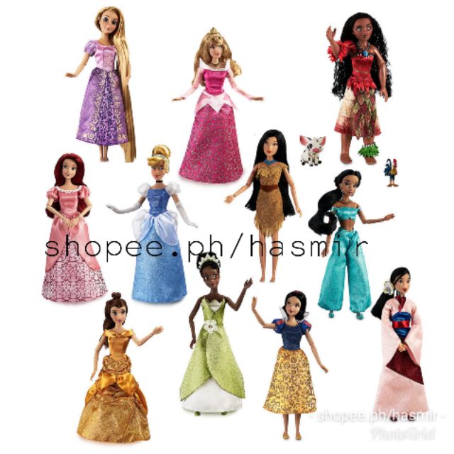 box of disney princess dolls
