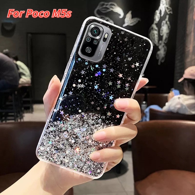 Case For Xiaomi Poco M5 S M5s M4 4g 5g Camera Protect Casing Clear Tpu Slim Silicone Soft Star 1336