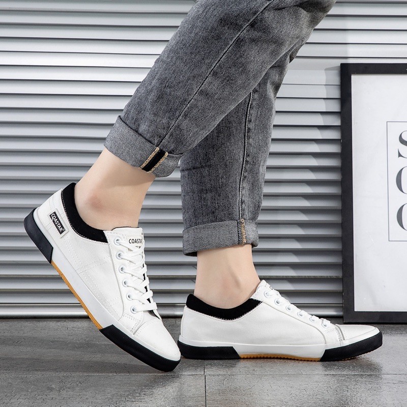 canvas shoes for men white