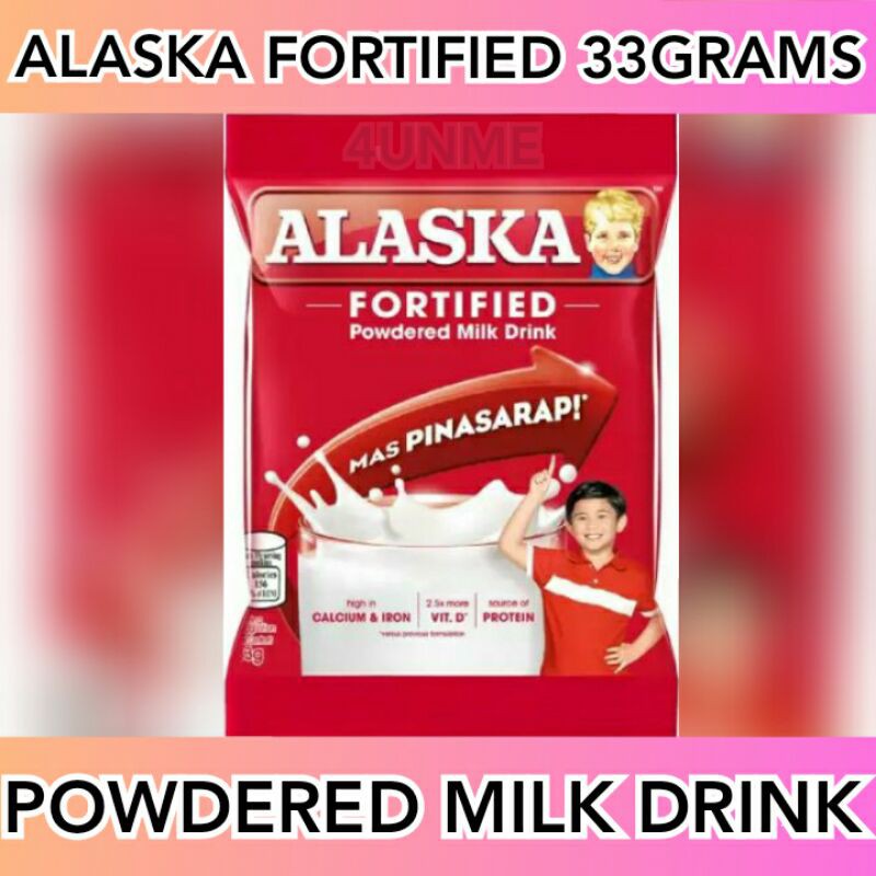 ALASKA FORTIFIED POWDERED MILK DRINK 33GRAMS | Shopee Philippines