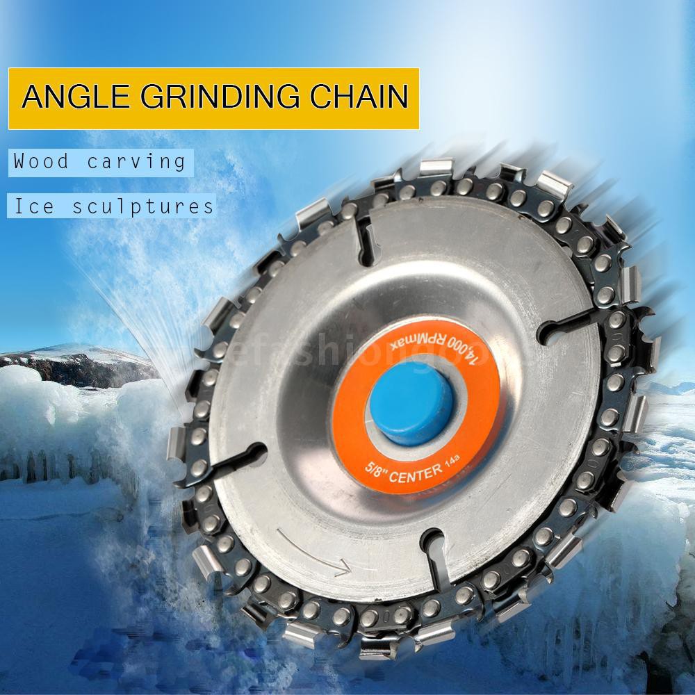 4 Inch GRINDER DISC and Chain 22 Tooth Fine Cut Chain Set For 100//115 Angle Grin