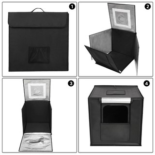 Portable Photography Box Foldable Photo Studio Lightbox 40CM LED Light Softbox for Product Pictorial #4